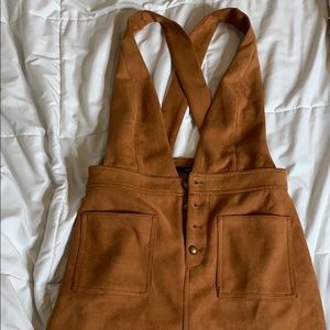 Forever 21 crisscross suede dress
